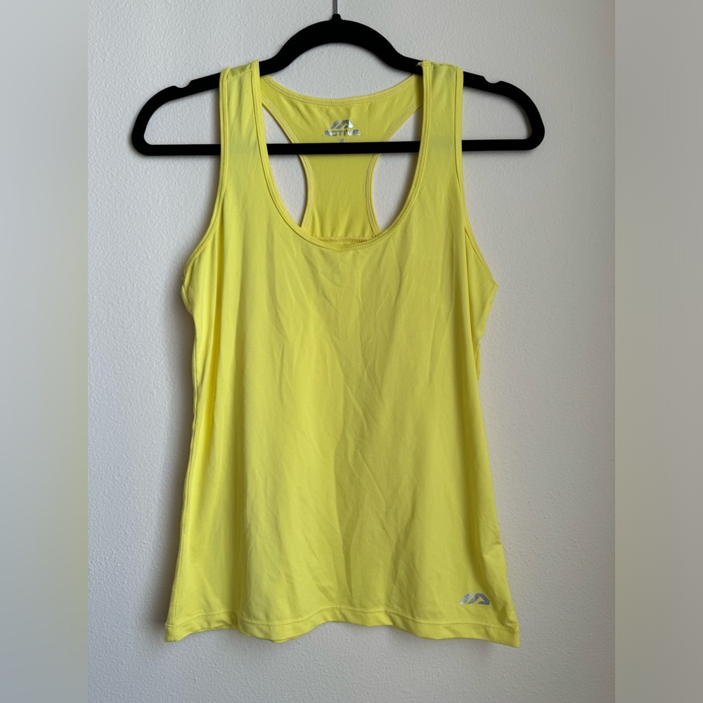 Active Yellow Athletic Tank Top | Size Small